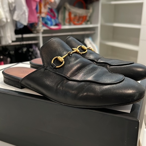 COPY - WOMEN'S PRINCETOWN LEATHER SLIPPER Gucci Size 38 1/2 - Picture 3 of 10